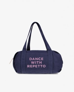 Blue Repetto Cotton duffle Size M Women's Sports Bag | 32865LXMP
