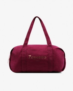 Pink Repetto Cotton duffle Size L Women's Sports Bag | 37186XQOD