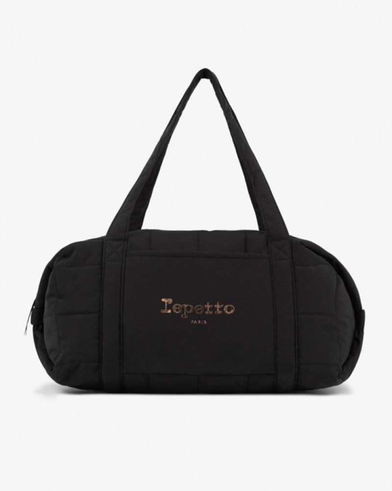 Black Repetto Padded nylon duffle Size L Women\'s Sports Bag | 60945ZROM